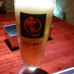 庵 - 林神龍　KUZUSHI割烹　庵　生ビール