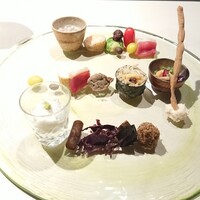 蕎麦粉懐石 銀座てあん - 前菜盛り合わせ