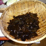 地獄蒸し屋台 - 生ワカメ