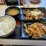 Yoshinoya - W定食767円牛皿牛カルビ