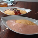 レタス・カフェ - 料理写真:明太クリームと定番オムライス