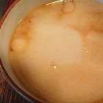 十割そば　きらく - 濃厚な蕎麦湯