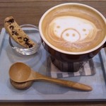 cafe koti - カプチーノ。ぶたさん。