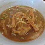 煮干し中華そば 一剣 - サービスの穂先メンマが2本