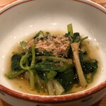 とり喜 - 三つ葉のお浸し