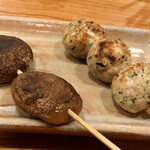 とり喜 - つくねと椎茸