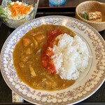 和かふぇよろずや - ランチメニュー@880円(税込)「あんずサバカレー」