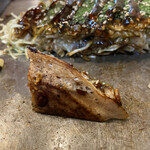 Okonomiyaki Teppanyaki Motto - 生地が硬くて全体的に甘い。