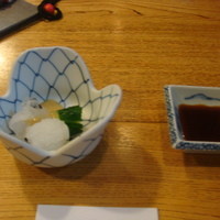 河太郎 中洲本店 - 付きだしの、さらしくじら、大阪では、おばけだ！