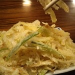 鯨荘 塩町館 - 地葱が甘くサクサクの天ぷら