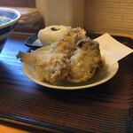 ふる里うどん  - 大ぶりの牡蠣