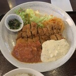 しんき食堂 - チキンカツ定食【2020.2】