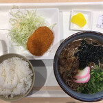 道の駅　ゆうひパーク浜田 - そば定食750円