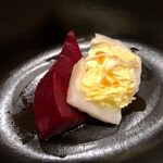 はっこく - 2020.2.  ビーツと白菜の蒸し物