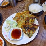 韓国料理 辛ちゃん - セットのチヂミ
