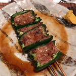 鳥茂 - ピーマン肉詰め