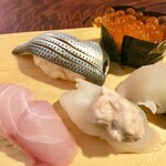 天史朗鮨 - お好み鮨  金目鯛とうまはぎ、最高でした…！