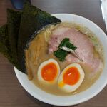 麺屋 あきのそら - 鶏煮干し全部乗せ。麺屋あきのそら(岡崎市)食彩品館.jp撮影