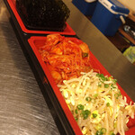 焼肉ヒロミヤ - 【キムチ、海苔、もやし】