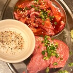 焼肉ヒロミヤ - 【赤身ステーキ/ツラミ味噌だれ】