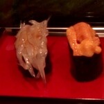 小笹寿し - 白魚とウニ