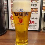 Mabo Dou Fu Toukyou - ちょい飲みサンキューセットで、 +390円で生ビール