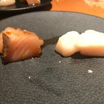 まんてん鮨 丸の内 - 鰆　ホタテ