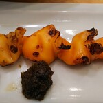 築地寿司清 - 青柳のさんかく串焼き