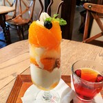 デコポンとショコラのパフェ・ドリンク付きで1870円