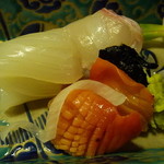 桜田 - イカ、赤貝、鯛の造り