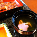 うなぎ 初音 - 美味しいうなぎの肝のお吸い物。