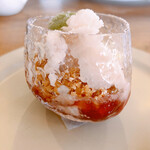 ビストロ コパン - 2020.3.21 桜のアイスとホワイトチョコのムースと赤ワインソース