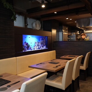 落ち着いたおしゃれな店内