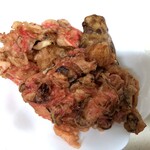 一由そば - こちらもアテに持ち帰った天ぷら