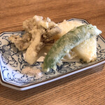 手打蕎麦 椋庵 - 昼の蕎麦膳(野菜天ぷら4種)