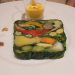 レザンファン ギャテ - 契約農家より取り寄せた、２０種類の野菜だけのテリーヌ・プレッセ