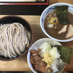 村岡屋 - つけ麺（中）350㌘＋子豚飯
