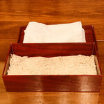 日本橋 蕎ノ字 - 大将が打ってくれた年越し蕎麦！自宅に持ち帰って食べました。