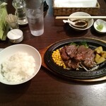 大井町銭場精肉店 - カットステーキランチ（レギュラーサイズ）