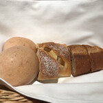 スカイレストラン サンセット - あまおうのパン&クルミとイチジクのパン&バケット