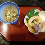 寿の鈴なり館 - 鴨ロースと白和え