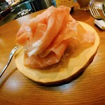 アン ファス - コース料理①(切りたての生ハム※24ヶ月熟成と王林)