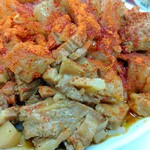 麺屋 にぼすけ - 刻みチャーシューと角煮