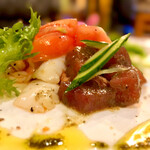 大衆中遊華食堂 八戒 - マグロとイカと海老の和物 4人前