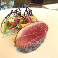 アコルドゥ - 倭鴨のアサード　木の根と菊芋　　鴨が驚くほどフレッシュで、最後の最後まで美味しい。