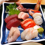 手打ちそば純 - 刺身定食