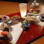 日本料理 味所望 - おひなさま「八寸」