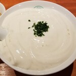 麺屋 六感堂 - 冷製ホヤのクラムチャウダーヌードル(エスプーマ仕立て)