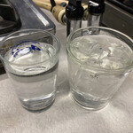 たつ屋 - 2020年3月20日  芋焼酎（ロック）ロックを頼むたびに水がついて来る