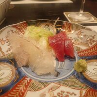 鮨いずみ - 刺身（師崎産ヒラメ、和歌山ケンケン鰹）